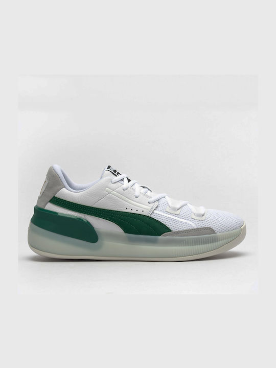 Puma Clyde Hardwood Low Basketball Shoes White