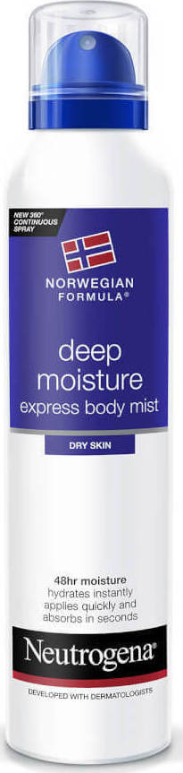 Neutrogena Norwegian Formula Deep Moisture Express Body Mist For Dry Skin 200ml Skroutzgr