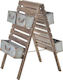 Inart Planter Metal Gray with Stand 40x55x75cm.