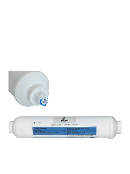 Proteas Filter Da2910105j 10105jwsf100 Gxrtdr 2010b Compact Activated Carbon External Replacement Water Filter for Bosch / Daewoo / General Electric / Miele / Neff / Siemens Refrigerator