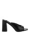 IQ Shoes JM-8135 Sandale dama cu Gros Toc Inalt in Culorea Negru