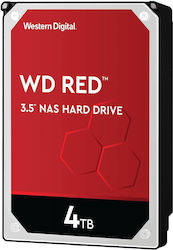 Western Digital Red 4TB HDD Σκληρός Δίσκος 3.5" SATA III 5400rpm με 256MB Cache για NAS