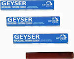Geyser Ανταλλακτικό Φίλτρο Νερού για Βρύση από Ρητίνη Euro Aragon 0.1 μm 3τμχ