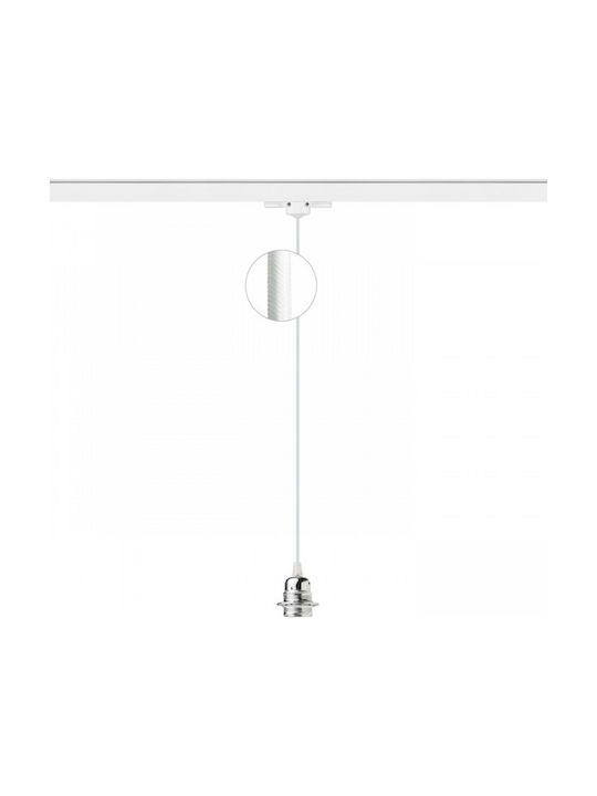 Rendl Light Studio Elisa Pendant Light Suspension Rail for Socket E27 White