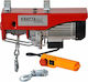 Kraft & Dele Electric Hoist for Weight Load up to 250kg Red