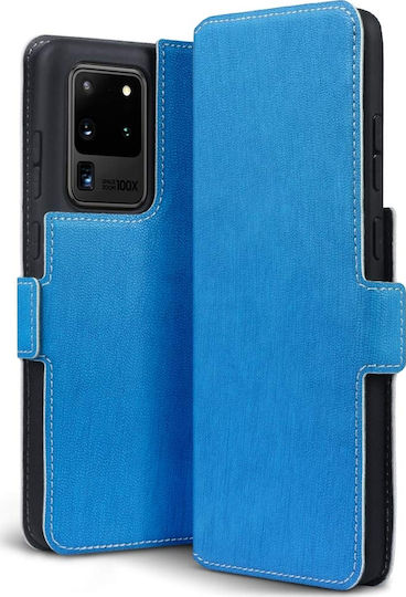 Terrapin Low Profile Book Δερμάτινο Μπλε (Galaxy S20 Ultra)