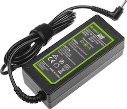 Green Cell Laptop Charger 65W 19V 3.42A for Samsung with Detachable Power Cord