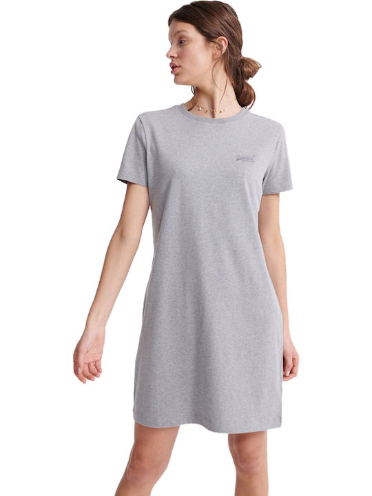 Superdry Orange Label Mini Shirt Dress Dress Gray