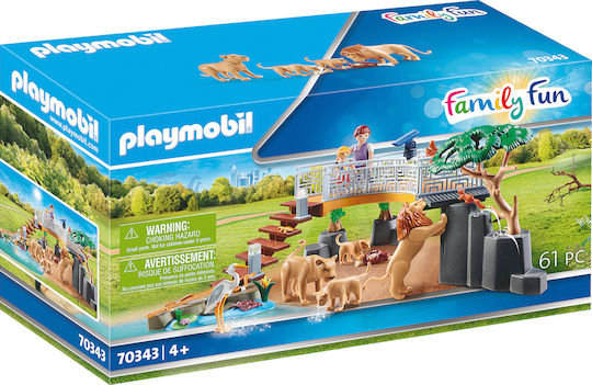 Playmobil Family Fun Enclosure with Lions for 4+ years old