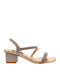 Y5676 Sandals with Strass Bronze