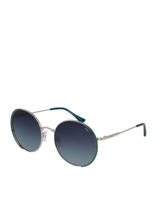 Invu Unisex Sonnenbrille mit Grün Metall Gestel...