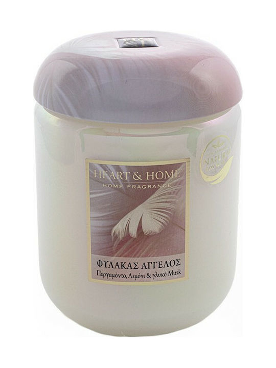 Heart & Home Scented Soy Candle Jar with Scent Guardian Angel Beige 340gr 1pcs