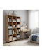 Βιβλιοθήκη Firenze Sonoma 107x28.6x178εκ.