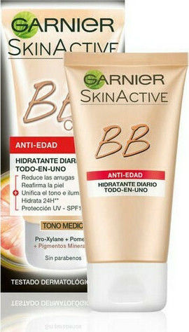 Garnier Creme de Fata Skin Naturals Miracle Skin Perfector BB 24-oară cu SPF15 pentru Hidratare, Anti-îmbătrânire și Imperfecțiuni 50ml