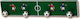 Import Hellas Wooden Kids Wall Mounted Hanger with Hooks Football Green 40.5x8.5cm