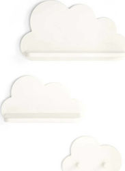 Kids' Shelf Cloud White 25x45x14εκ.