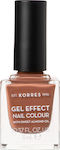 Korres Gel Effect Gloss Βερνίκι Νυχιών Μακράς Διαρκείας Μπεζ 37 Frozen Mocha 11ml