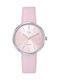 Go Girl Only Girl Only Γυναικείο Ρολόι 34mm Μπαταρίας με Ροζ Δερμάτινο Λουράκι