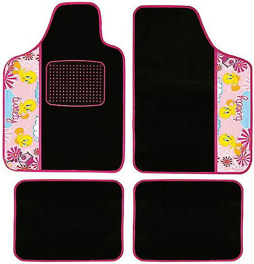 Lampa Satz Vorder- und Hintermatten Universal 4Stück aus Teppichboden Rosa