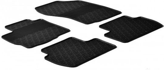 Gledring Σετ Μπροστινά και Πίσω Πατάκια 4τμχ για Peugeot 4007 Mitsubishi Outlander Citroen C-Crosser 2008-2009 Μαύρα