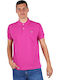 Lacoste Bluza Bărbătească cu Mânecă Scurtă Polo Fuchsia