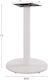 HomeMarkt Table Stand made of Metal with Regula...