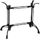 Woodwell Stand de masă din Fontă în Culoare Negru 80x49x71cm