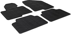 Gledring Set Front and Back 4pcs for Kia Sportage Hyundai Tucson 2004-2010 Black