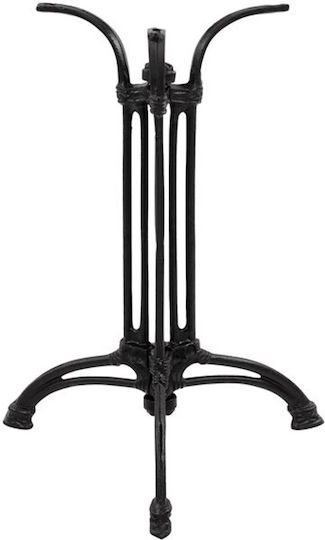 HomeMarkt Table Stand made of Cast Iron in Black Color 50x50x71cm