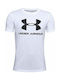 Under Armour Παιδικό T-shirt Λευκό