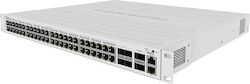 MikroTik CRS354-48P-4S+2Q+RM Managed L2 PoE+ Switch with 48 Gigabit (1Gbps) Ethernet Ports and 4 SFP Ports