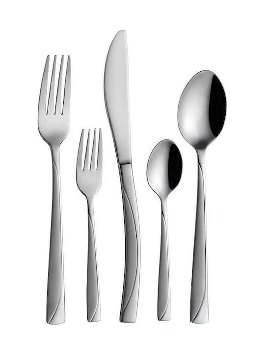 Ankor 30-Piece Stainless Steel 18/10 Silver Cutlery Set