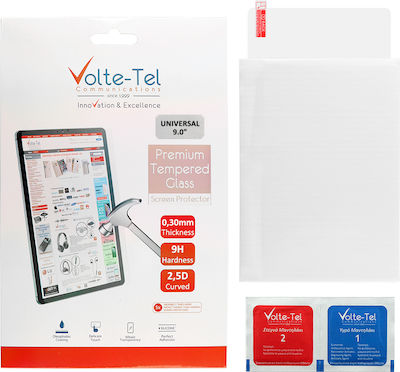 Volte-Tel 9H 2.5D 0.3mm Full Glue Tempered Glass (Universal 9")