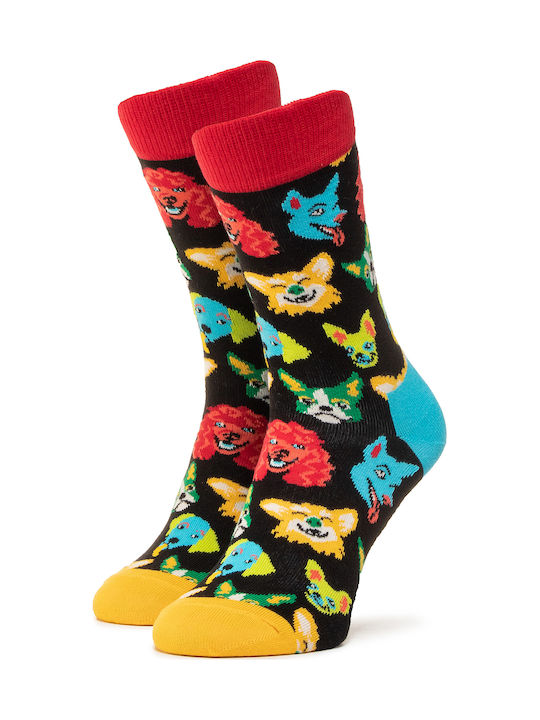 Happy Socks Dog Ανδρικές Κάλτσες με Σχέδια Πολύχρωμες