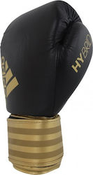 Adidas Hybrid 200 Synthetic Leather Boxing Competition Gloves Black