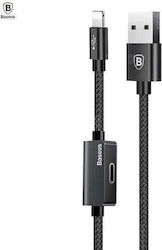 Baseus Music CALYU-01 Geflochten USB-A zu Lightning Kabel Schwarz 1m (CALYU-01)