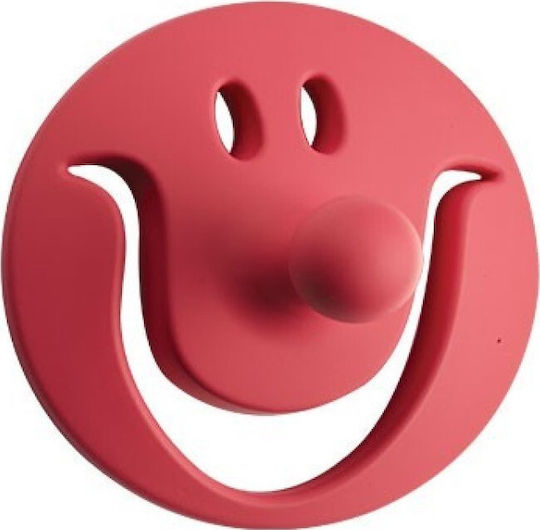 Viobrass Knob Smile Детска закачалка за стена Единична кука Винтов Пластмаса Червено 6.9x6.9x4.3εκ. 1бр