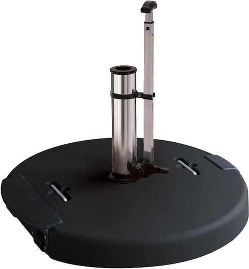 Lianos Stand de umbrelă din Ciment în Culoare Negru 50x50cm