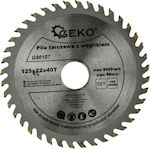 Geko G00107 Disc de tăiere Lemn 125mm cu 40 dinți 1buc