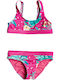 Roxy Magical Sea Bralette Bikini Set Kids Swimwear Bikini Pink