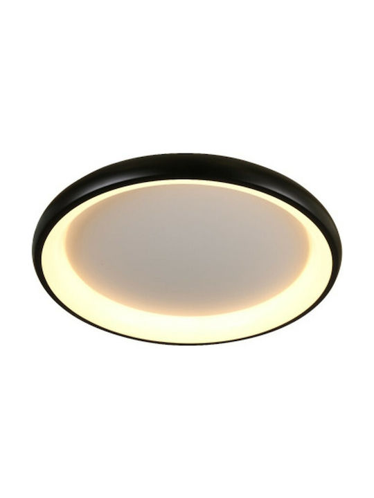 Aca Ceiling Mount Light 41pcs Black with Integrated LED