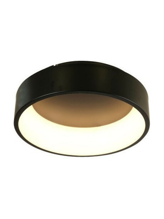 Aca Ceiling Mount Light 45pcs Black with Integrated LED