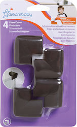 Dreambaby For Edges & Corners with Sticker made of Plastic in Brown Color 4pcs BR74709