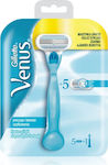 Gillette Venus Close & Clean Бръсначки За Тяло с Резервни Глави 3 Остриета и Лубрикантна Лента 5бр