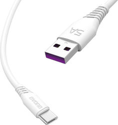 Dudao L4T USB 2.0 Cable USB-C Male - USB-A White 1m L4T Dudao L4T USB 2.0 Cable USB-C Male - USB-A White 1m L4T