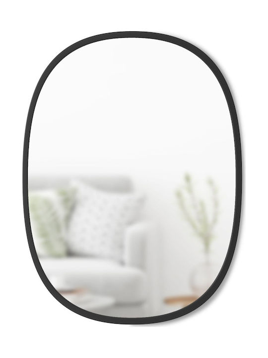 Umbra Wall Mirror Oval with Black Plastic Frame 61x46cm 1pcs