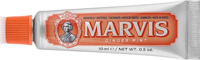 Marvis Toothpaste for Whitening , Plaque & Cavities Ginger Mint 10ml