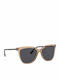 Burberry Women's Sunglasses with Beige Plastic Frame and Gray Gradient Lens BE4308 3856/87