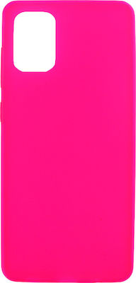 Silicone Back Cover Fuchsia (Galaxy A71)