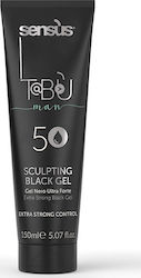 Sensus TABU Man Sculpting Black gel 5 Extra Strong Control Gel Μαλλιών με Χρώμα για Γκρίζα Μαλλιά 150ml